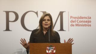 Premier Mercedes Aráoz se reunirá con bancadas parlamentarias