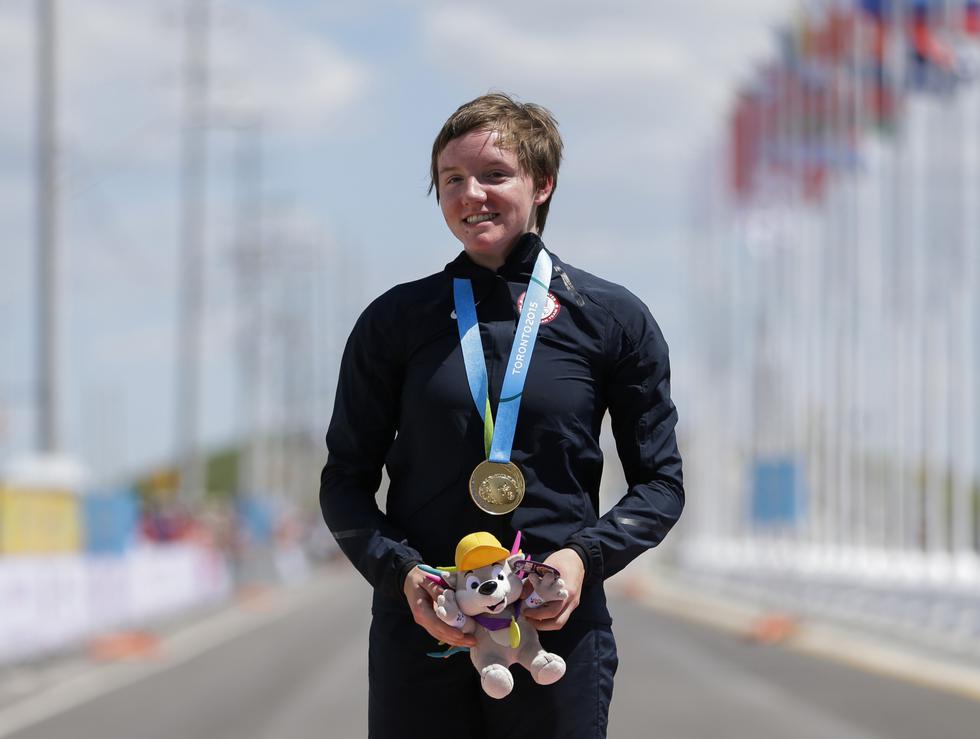 Kelly Catlin, tricampeona mundial de ciclismo, se suicidó en su hogar (AP)
