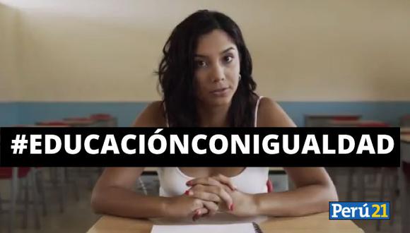Mayra Couto es parte de la campaña #EducaciónConIgualdad.
