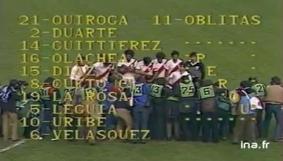 Hace 35 años la Selección peruana venció a Francia. (Captura)