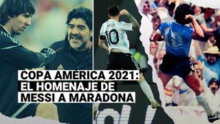 El homenaje de Messi a Maradona en la primera Copa América sin el ‘Pelusa’