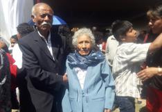 Anciana de 90 años se casó en matrimonio masivo en Arequipa