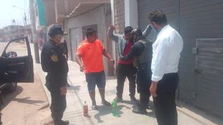 Lambayeque: intervienen a personas bebiendo licor en calles de José Leonardo Ortíz