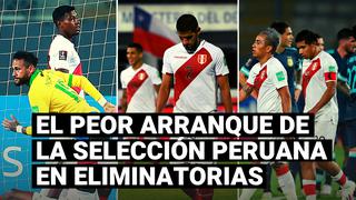 La selección peruana y su peor arranque en las Eliminatorias con formato “todos contra todos”