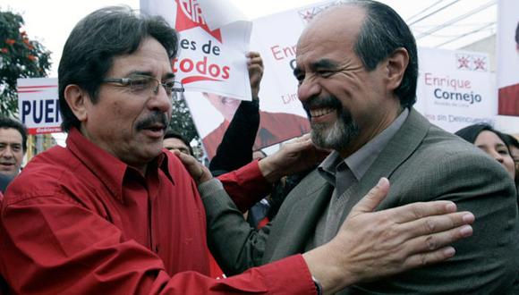 Mauricio Mulder, cuando apoyaba la campaña de Enrique Cornejo a la alcaldía de Lima. (Perú21)