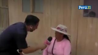Mujer encara EN VIVO a reportero de ‘América Hoy’ por pedirle que se reubique: “Un terreno denme”