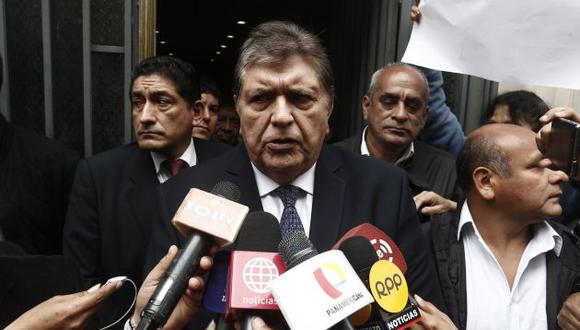 “Malvados”. García criticó a la Fiscalía y dijo que se someterá a toda investigación “pero sin abusos”. (Renzo Salazar/Peru21)