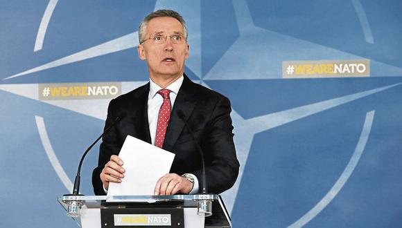 APUNTA A MOSCÚ. Stoltenberg, secretario general de la OTAN, calificó de peligroso el accionar ruso. (EFE)