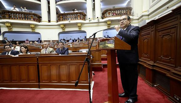 Alberto Otárola aseguró que las instituciones democráticas impidieron el golpe de Estado. (Foto: Congreso)