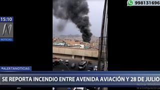 La Victoria: reportan incendio en vivienda situada en cruce de avenidas 28 de Julio y Aviación 