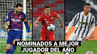 FIFA: Ronaldo, Lewandowski y Messi, finalistas del premio ‘The Best’ 2020