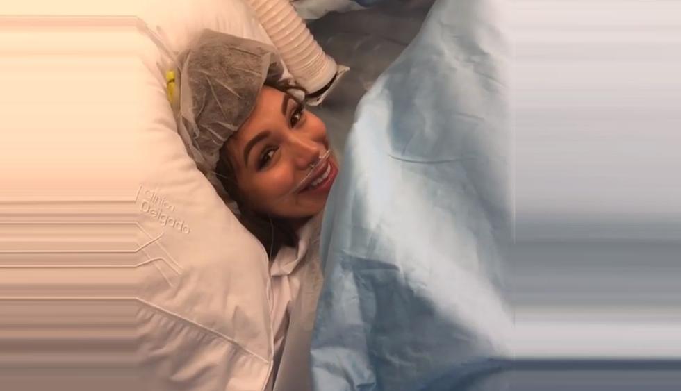 Paula Manzanal ser convirtió en mamá tras ser sometida a una cesárea de emergencia la noche del último lunes. (Foto: Captura de video)