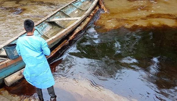 Comunidades nativas son afectadas por el derrame de petróleo que llegó al río Marañón, en Loreto. (Foto: Defensoría del Pueblo)