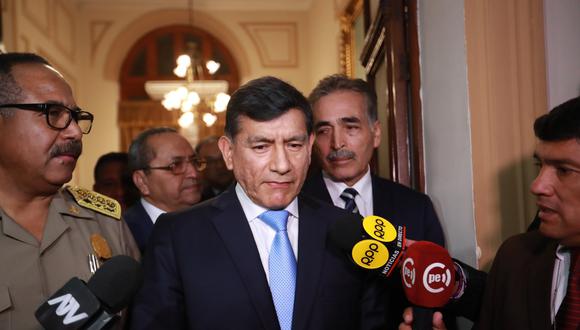 El ministro Carlos Morán ha negado que se haya interceptado las comunicaciones de Alan García. (Lino Chipana/GEC)