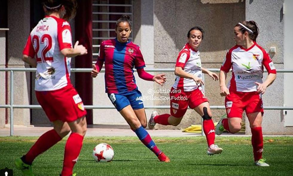 Jéssica Silva, la futbolista del Levante que deja boquiabiertos con esta espectacular jugada. (Instagram/JessicaSilva)