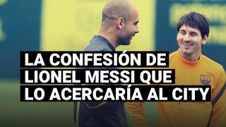 Lionel Messi le reveló a Guardiola el porqué de su idea de llegar a Manchester City 