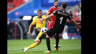 Bélgica dominó a Túnez con este cuarto gol anotado por Hazard
