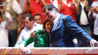 Alan García y Lourdes Flores realizaron primer mitin de campaña de Alianza Popular