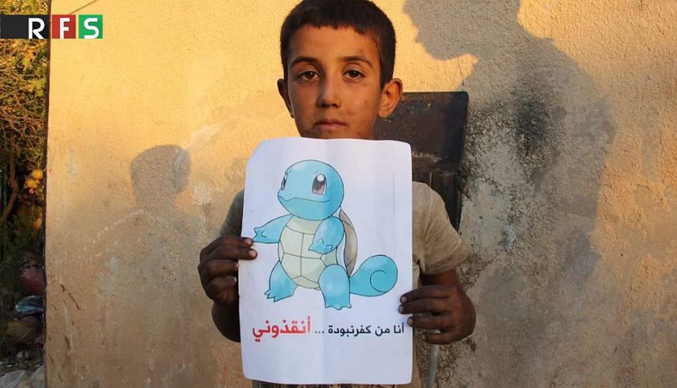 Niños sirios usan fiebre de Pokemon Go para pedir ayuda a la comunidad internacional. (RFS)