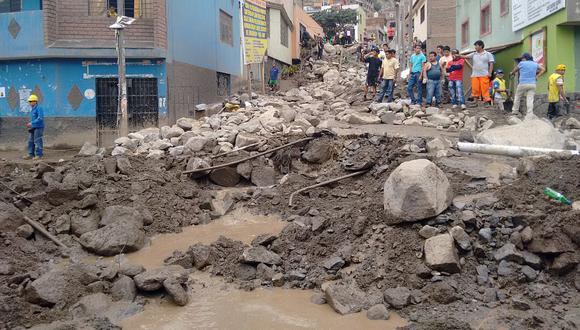 La caída del huaico en Chosica ha dejado 9 muertos, 4 desaparecidos, 95 familias afectadas y 45 viviendas inhabitables. (César Martinez/Perú21)