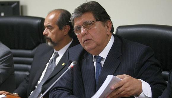 Alan García se defendió por el caso de indultos y conmutaciones. (Mario Zapata)