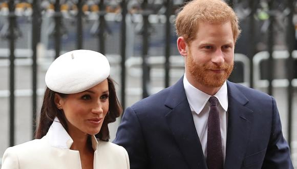 El príncipe Enrique y Meghan de Sussex visitaron a la reina Isabel II del Reino Unido. (Foto: AFP)