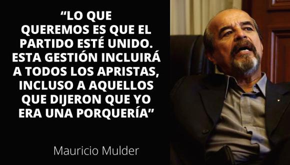 Mauricio Mulder asegura que la elección en el Apra no fue irregular (Roberto Cáceres).