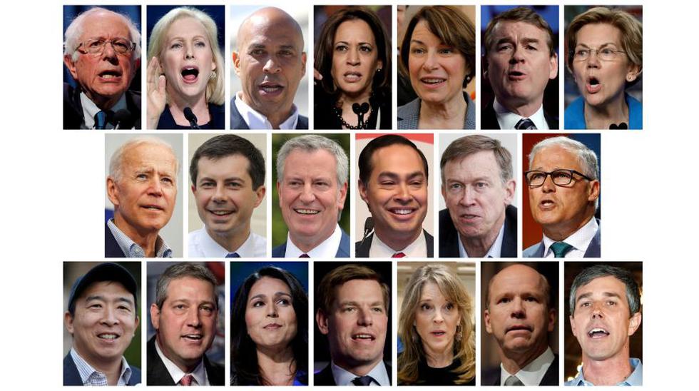 Estos son los 20 aspirantes que estarán en los primeros debates demócratas. (Reuters)