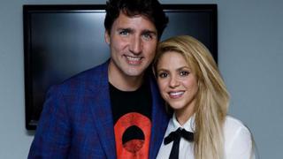 Shakira se luce junto al primer ministro de Canadá, Justin Trudeau