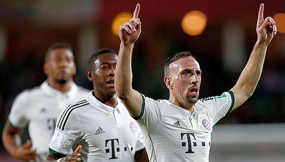 Franck Ribery celebra su gol. (Reuters)