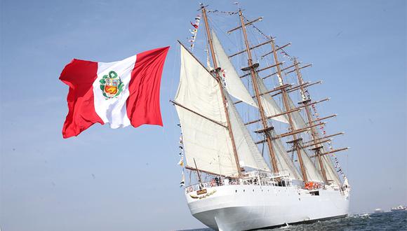 El BAP Unión, el buque de vela más grande de América Latina. (Foto: Agencia Andina)