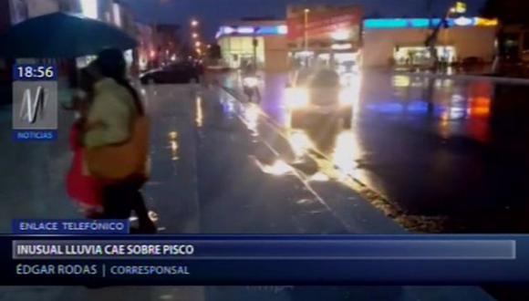 Los residentes de Pisco temen que la lluvia ocasione cortocircuitos ante el desplome de los techos y al quedar expuestas las conexiones eléctricas. (Canal N)