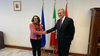 Oscar Maúrtua se reunió con viceministra de Asuntos Exteriores y Cooperación de Italia
