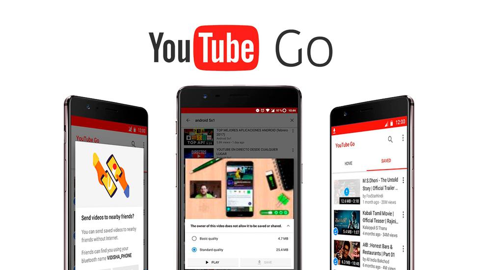 YouTube Go es la solución para ver tus videos favoritos sin que se consuman los datos de tu celular.