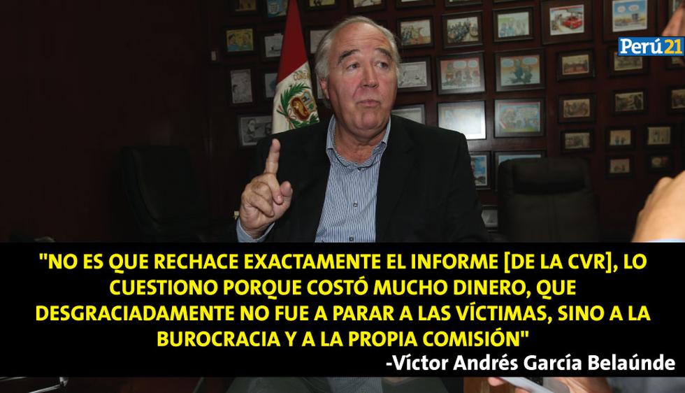 Las frases de Víctor Andrés García Belaunde que generaron reacciones adversas