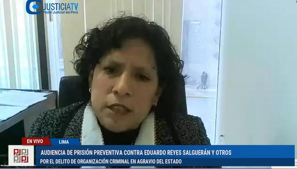 La fiscal Vanessa Díaz presentó nuevas evidencias contra Los Dinámicos del Centro. (Captura Justicia TV)