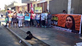 Keiko Fujimori: Ciudadanos protestan en Nuevo Chimbote en contra de la candidata de Fuerza Popular