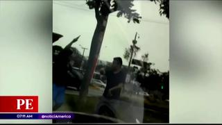 Los Olivos: conductor amenaza con arma de fuego a taxista