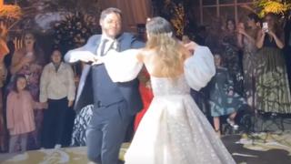 Ethel Pozo y Julián Alexander realizaron su primer baile como casados | VIDEO