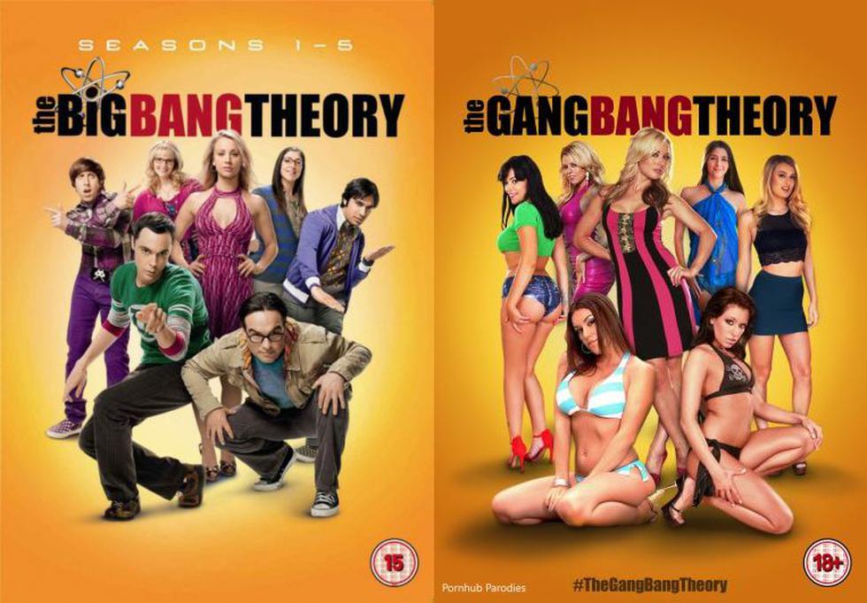 The Big Bang Theory al estilo de Pornhub. (laughspin.com)