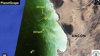 Desastre ecológico: así se observa desde el espacio el impacto del derrame de petróleo frente al mar de Lima