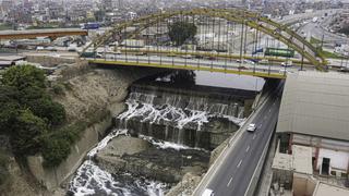 Concluyen trabajos de protección de las bases del puente Del Ejército para evitar erosión del río Rímac