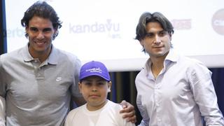 FOTOS: Rafael Nadal le cumplió sueño a niño con leucemia