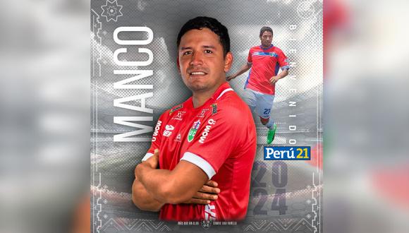 Manco, de 33 años, ya jugó por Unión Comercio de 2017 a 2019 (Foto: IG).