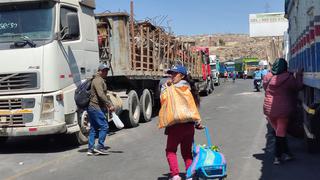 Los bloqueos vuelven a amenazar la actividad económica en Arequipa