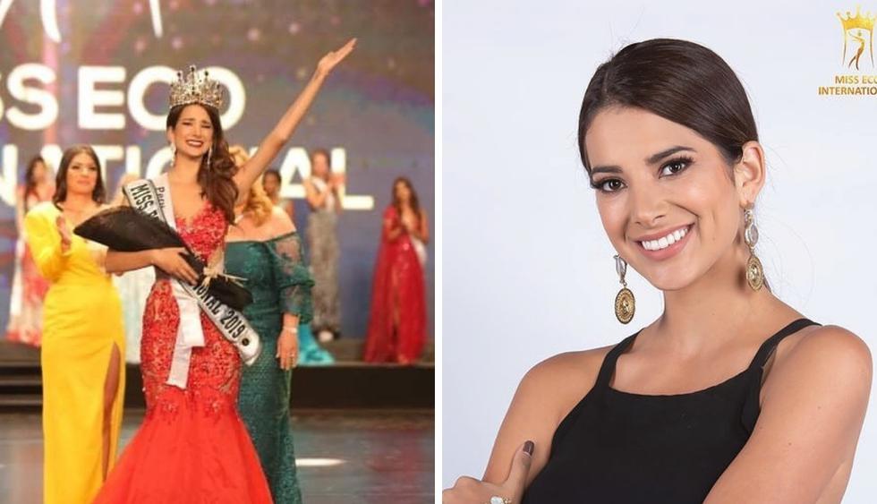 La representante peruana Suheyn Cipriani se coronó como Miss Eco International 2019 (Foto:@missecointernacional)
