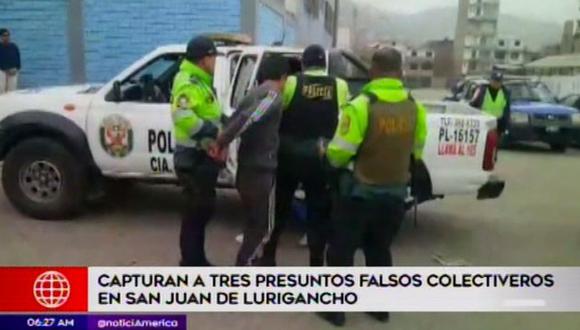 La policía informó que en el interior del vehículo encontraron diversos carteles con destino a distintos puntos de Lima. (Video: América TV)
