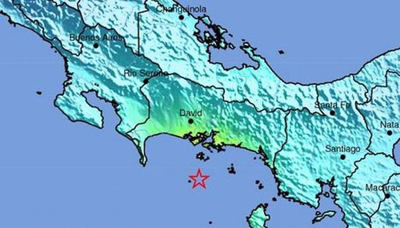 Epicentro se registró en el sur de David (Panamá). (USGS)