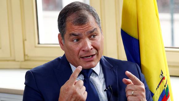 El expresidente de Ecuador Rafael Correa niega acusaciones de instigar un golpe de Estado contra Lenín Moreno. (Foto: Reuters)