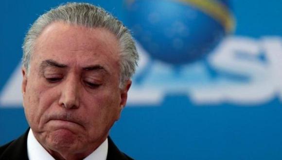 Brasil: Comisión de la Cámara Baja rechaza juicio a Michel Temer (Reuters)